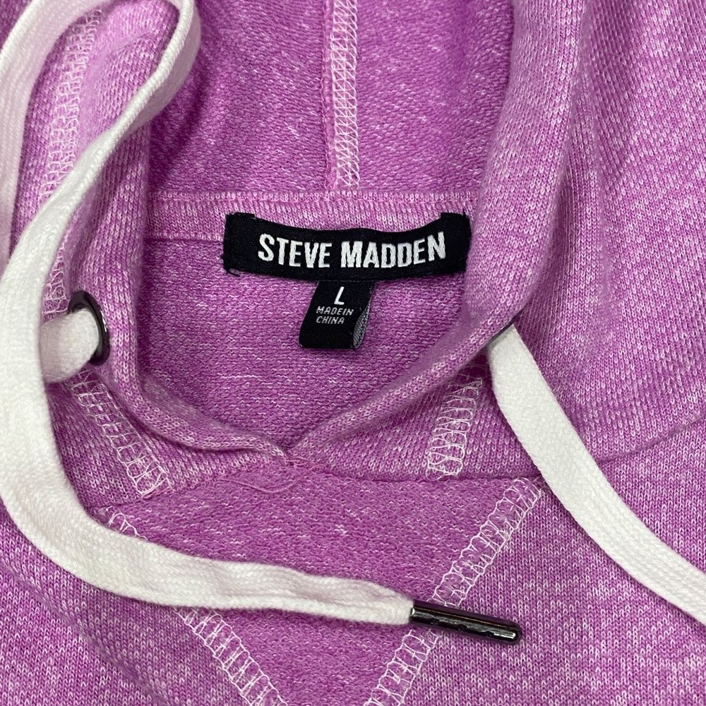 Steve Madden Juniors Youth Teen Sweatshirt, Size Large, Purple Lilac, Pockets - Picture 3 of 9